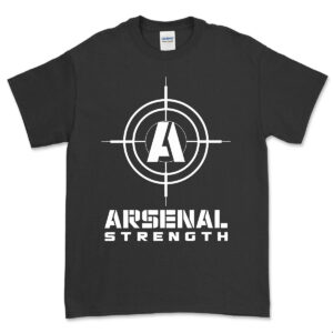 Arsenal black full logo shirt